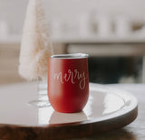 Merry Metal Wine Tumbler