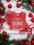 Griswold & Co Premium Eggnog Graphic Sweatshirt in Cranberry Heather