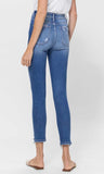 VERVET BY FLYING MONKEY HIGH RISE CROP SKINNY JEANS