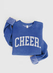 Cheer Graphic Sweatshirt in Royal Blue for Game Day