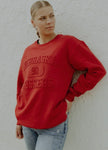 University of Nebraska Vintage 81 Emboss - Comfort Crewneck in True Red