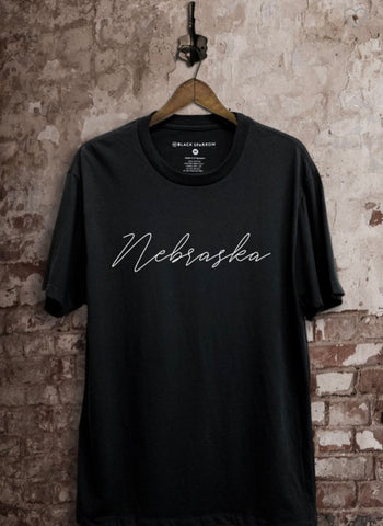 Black Nebraska Graphic Tee