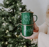 Joy Galvanized Steel Coffee Mug