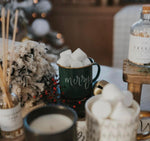 Merry Galvanized Steel Christmas Coffee Mug