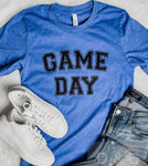 Game Day Graphic Tee in Royal Blue