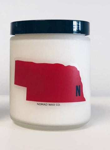 Red State Nebraska Candle in White Sands Scent