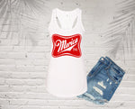 White 'Merica Graphic Tank Top