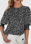 Black and White Tunic Blouse