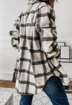 Loose Fit Plaid Big Buttoned Shacket