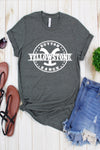 YellowStone Unisex Bella Canvas Graphic Tee in Deep Heather Grey