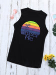 Beer Me Casual Black Tank